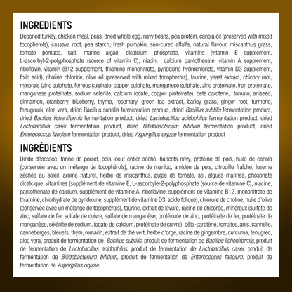 Wholesome Blend Nourriture pour chiens Soins digestifs Recette de dinde et de citrouille