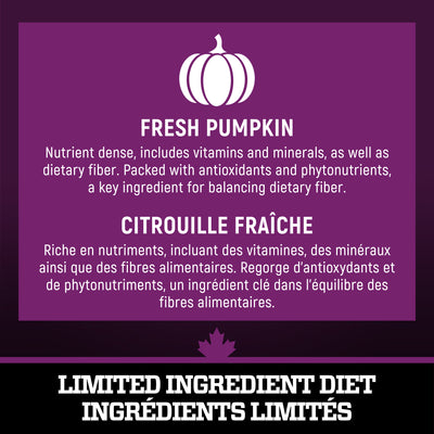 Wholesome Blend Nourriture pour chiens Soin de la peau et du pelage Recette de saumon et de citrouille