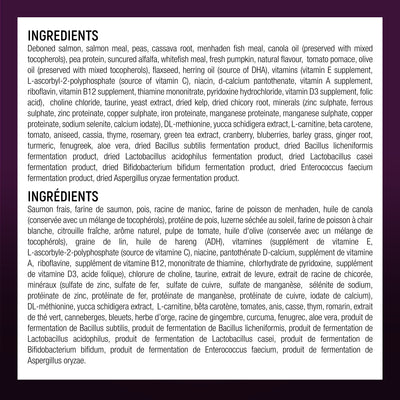 Wholesome Blend Nourriture pour chiens Soin de la peau et du pelage Recette de saumon et de citrouille