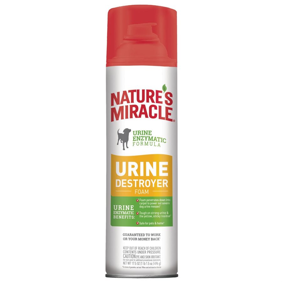 Nature's Miracle Urine Destroyer Foam For Dogs  Stain & Odor  | PetMax Canada