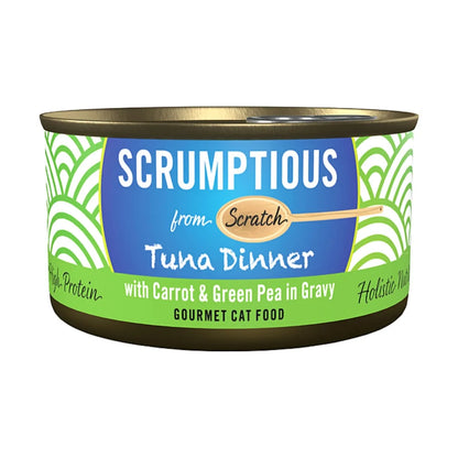 Scrumptious From Scratch Wet Cat Food Red Meat Tuna Carrots Pea