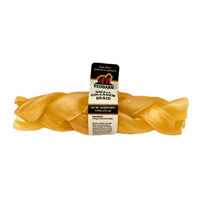 Red Barn Collagen Dog Treats Braid - 12" - Natural Chews - Red Barn Pet Products - PetMax Canada