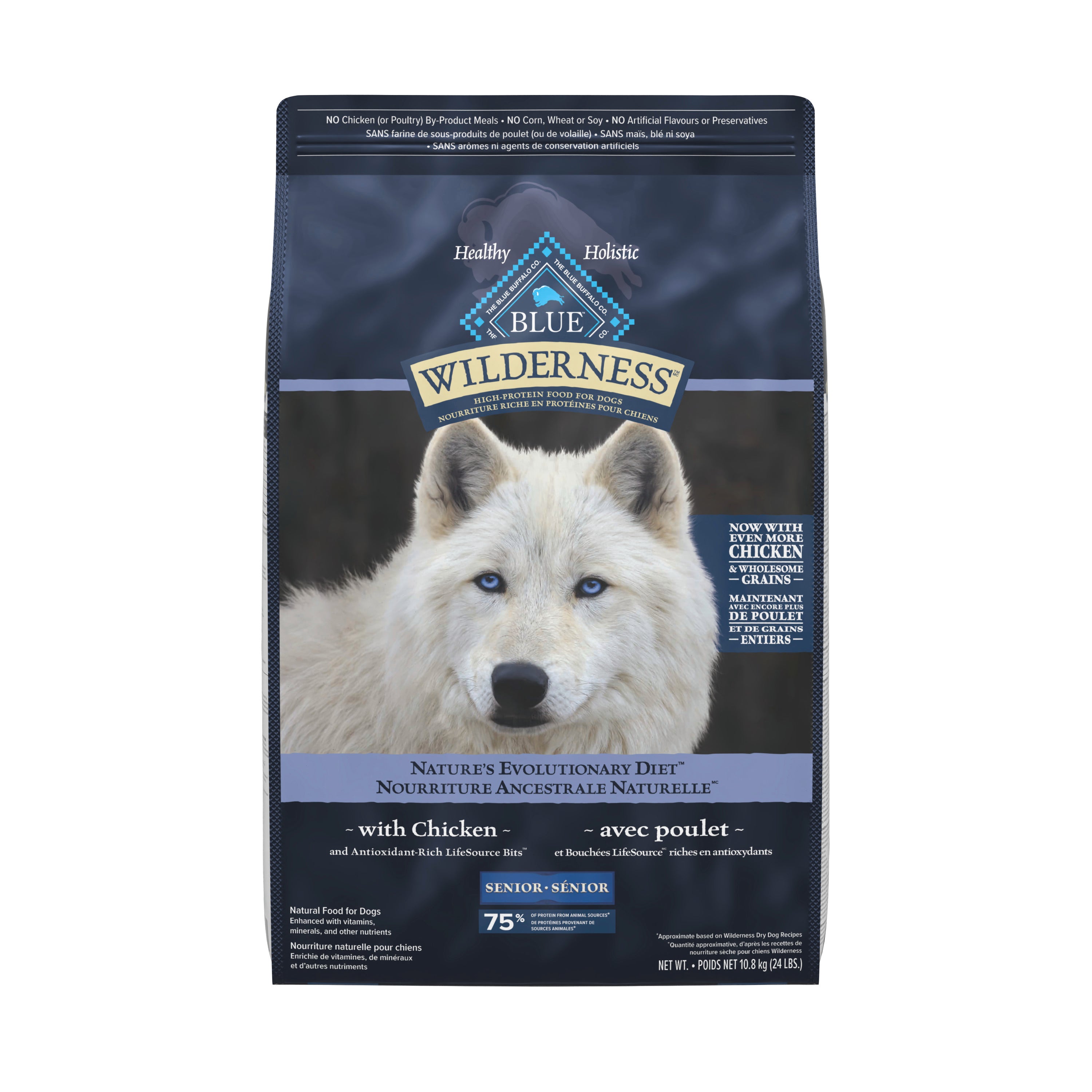 Blue Buffalo Wilderness Senior Dog Food - Dog Food - Blue Buffalo - PetMax Canada