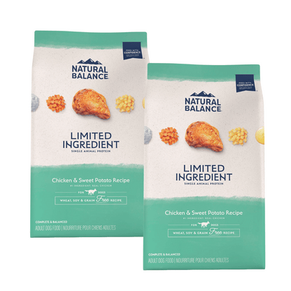 Nourriture pour chiens à base de patates douces et de poulet Natural Balance Limited Ingredient Diet