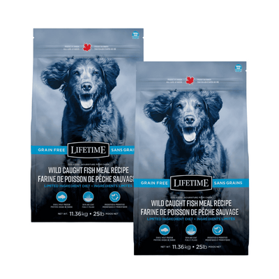 Nourriture pour chiens à vie sans céréales Poisson sauvage pêché