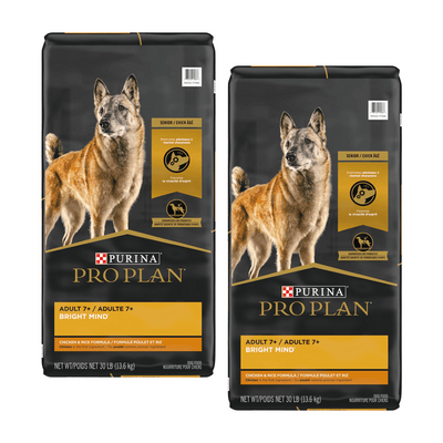 Purina Pro Plan Nourriture pour chien senior avec probiotiques Bright Mind 7+ Formule poulet et riz