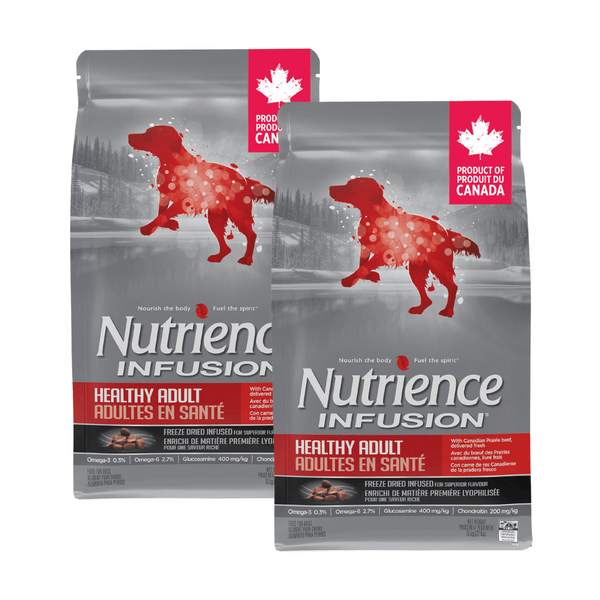 Nutrience Infusion Healthy Adult ドッグフード 2_Pack_Bulk_Big_Bag_Image_Shot