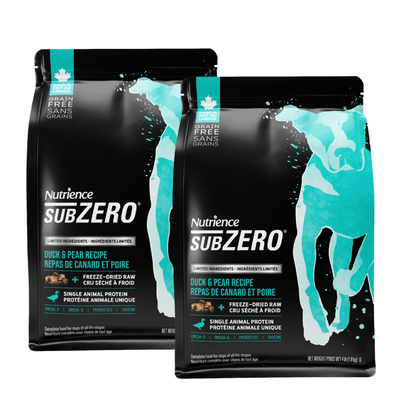 Nourriture pour chiens à ingrédients limités Nutrience SubZero Canard et poire