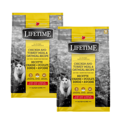 Nourriture pour chats Lifetime Poulet, dinde et flocons d'avoine