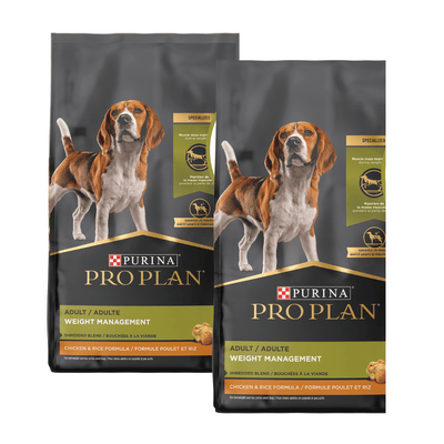 Purina Pro Plan Adult Weight Management Shredded Blend Chicken & Rice Formula Dry Dog Food