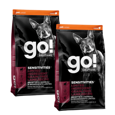 ALLER! SENSIBILITÉS Recette d'agneau sans céréales à ingrédients limités pour chiens