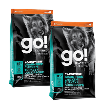 Go! Carnivore Grain-Free Chicken, Turkey + Duck Adult Recipe for dogs