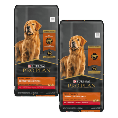 Purina Pro Plan Adult Complete Essentials Shredded Blend Beef &amp; Rice Nourriture sèche pour chiens
