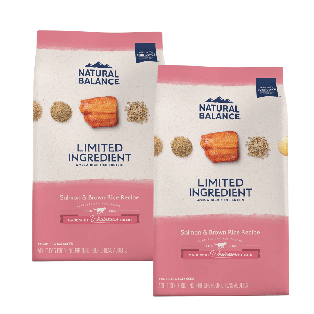 Natural Balance Limited Ingredient Diet Croquettes pour chiens adultes avec des grains sains Saumon