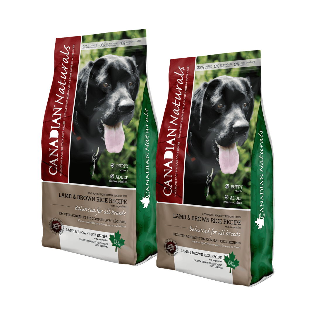Nourriture pour chiens à l'agneau et au riz brun de Canadian Naturals 