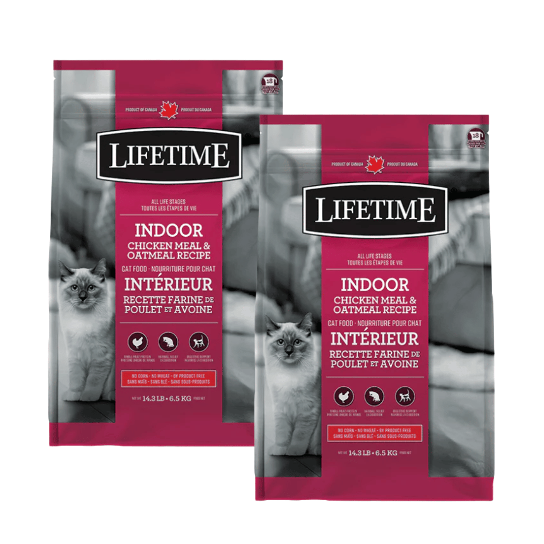 Lifetime Cat Food Adulte Intérieur Poulet et Flocons d'Avoine