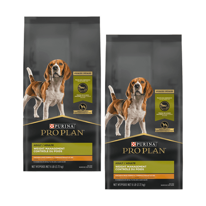 Purina Pro Plan Gestion du poids Nourriture pour chiens avec probiotiques pour chiens Formule poulet et riz