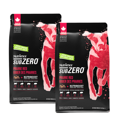 Nutrience Nourriture pour chiens sans céréales de grande race SubZero Prairie Red