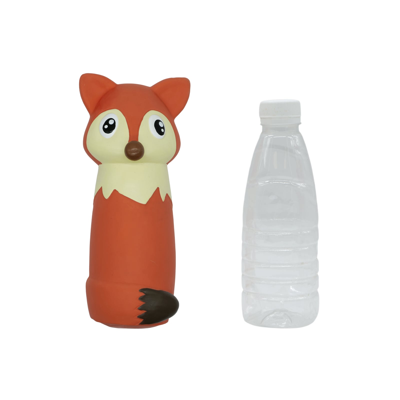 Bud-Z Latex Dog Toy with Recycled Water Bottle Fox