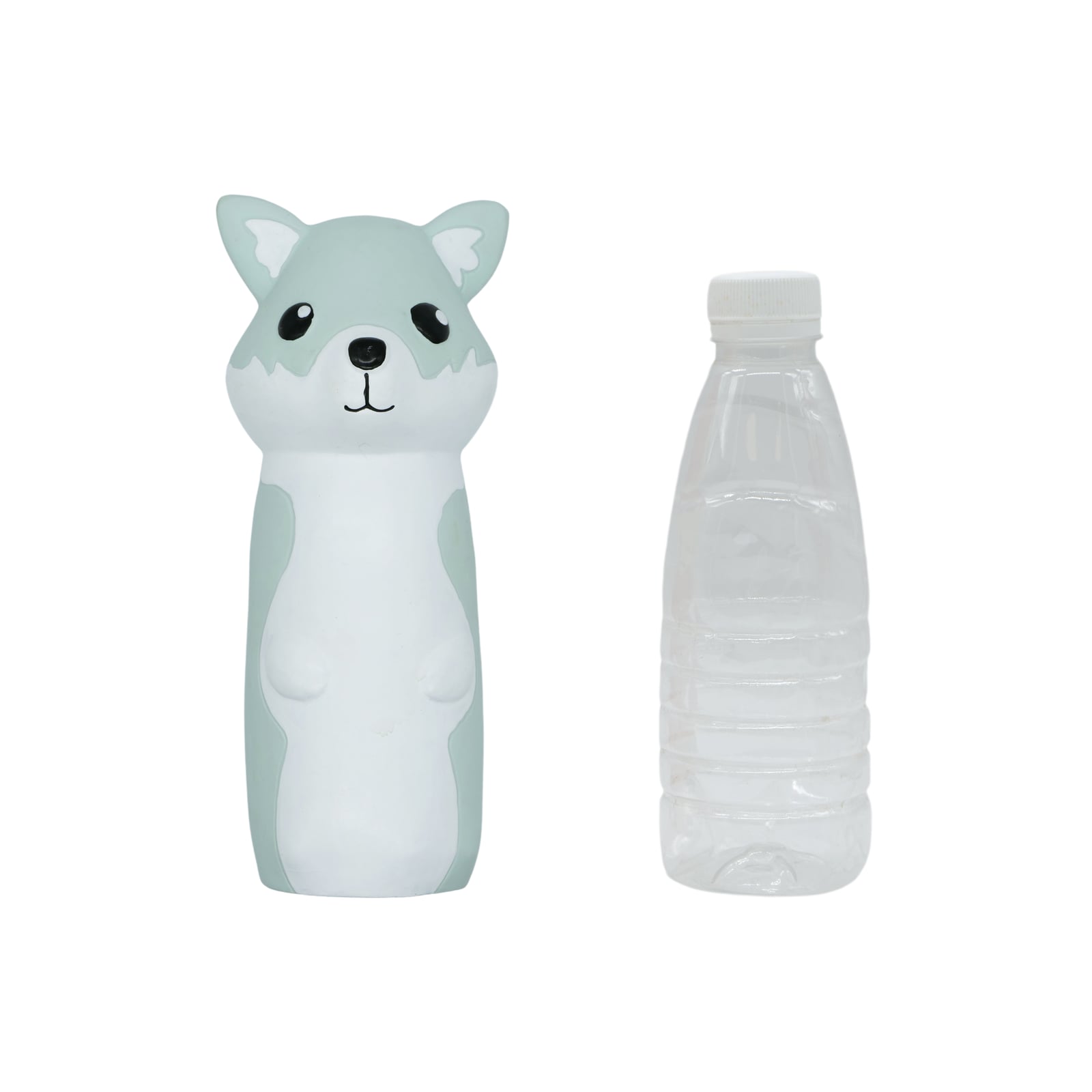 Bud-Z Latex Dog Toy with Recycled Water Bottle Wolf