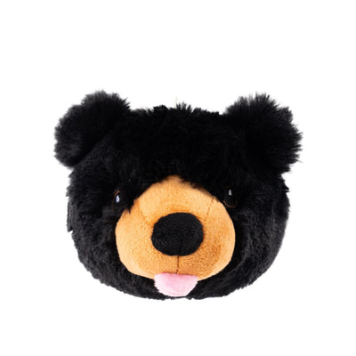 Tall Tails Plush Black Bear 2 in 1 Fetch Dog Toy
