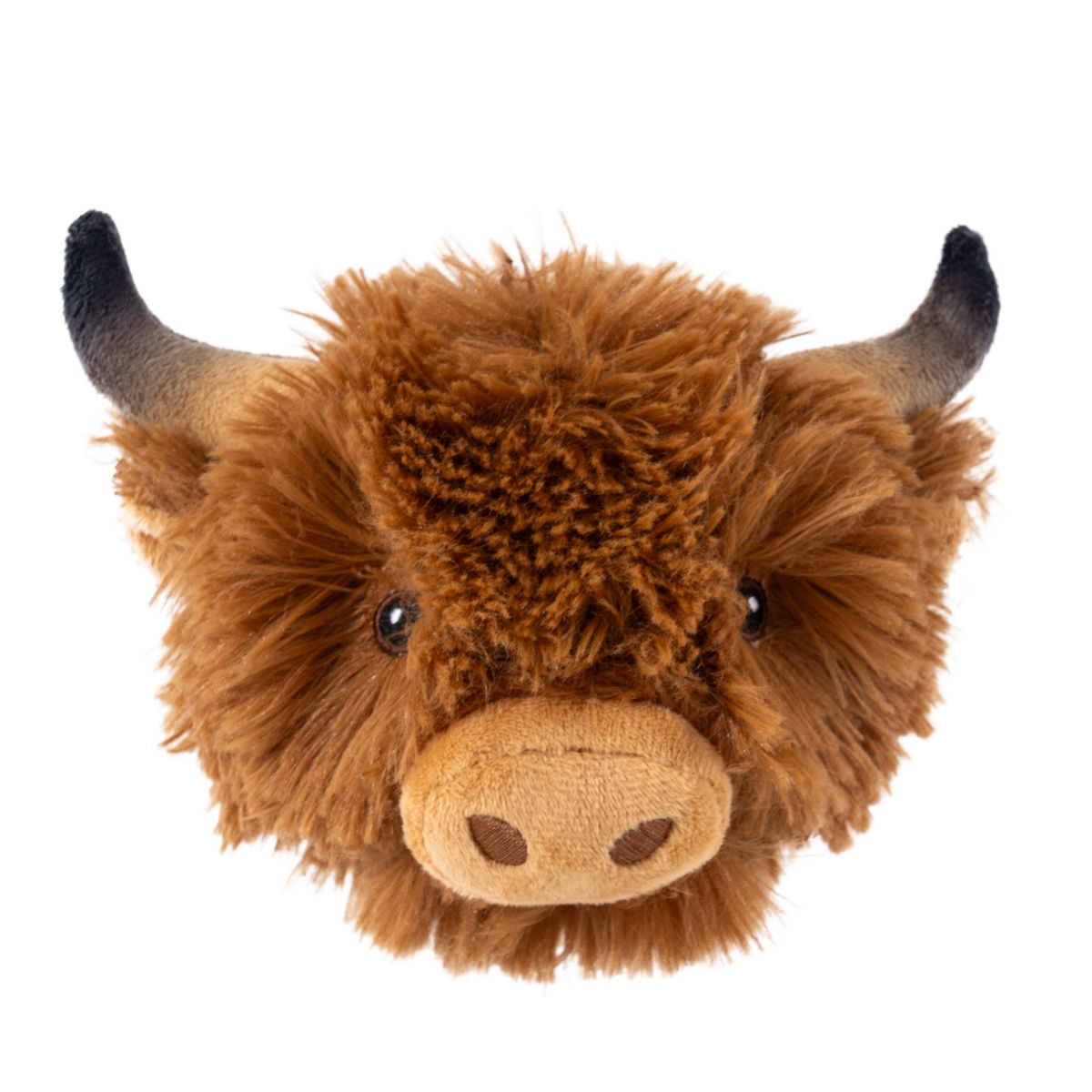 Tall Tails Plush Highland Cow 2 in 1 Fetch Dog Toy