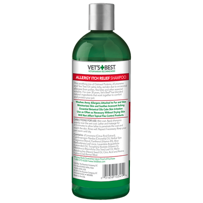 Vets Best Allergy Itch Relief Dog Shampoo