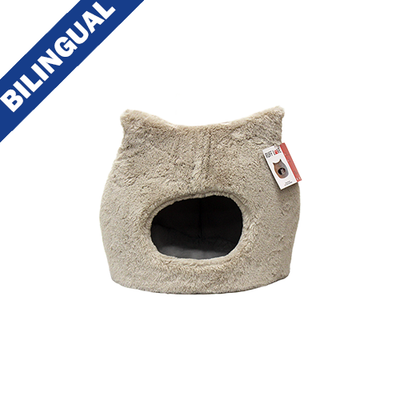 Ruff Love Cozy Cat Bed Taupe