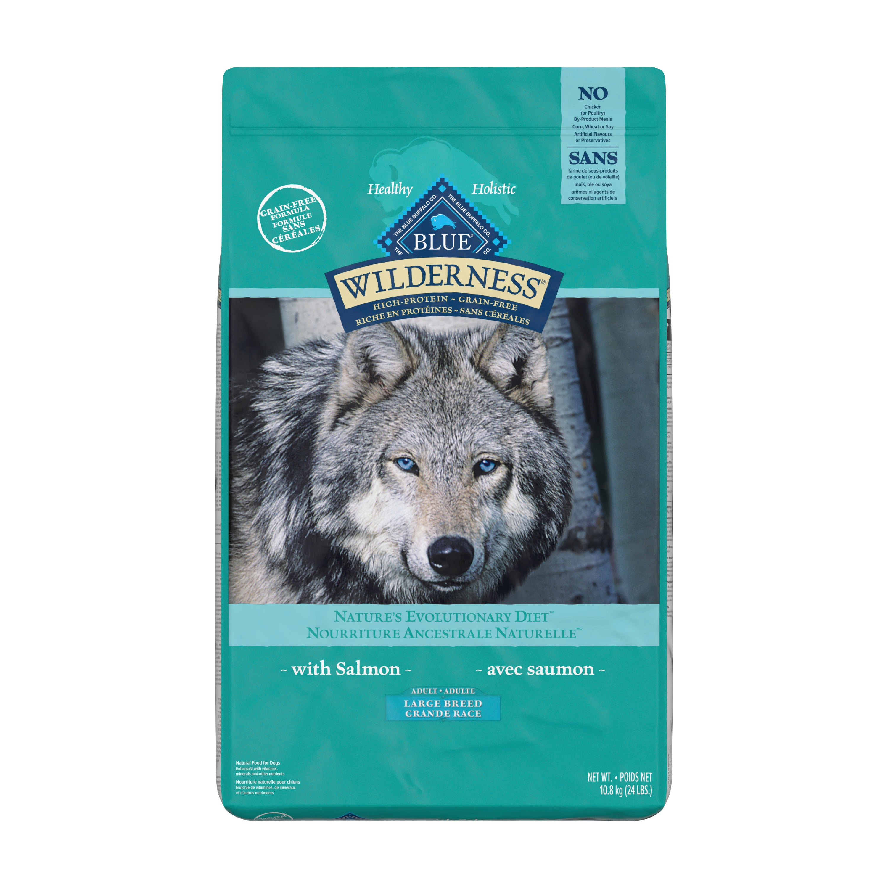 Blue Buffalo Wilderness Dog Food Large Breed Salmon - Dog Food - Blue Buffalo - PetMax Canada