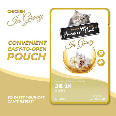 Fussie Cat Pouch Premium Chicken In Gravy