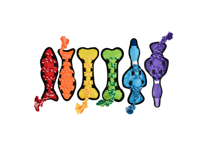 Multipet Cross-Rope Bone Dog Toy