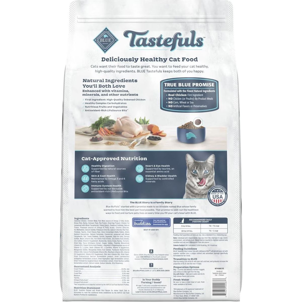 Blue Buffalo Tastefuls Chicken Indoor Natural Adult Dry Cat Food  Cat Food  | PetMax Canada