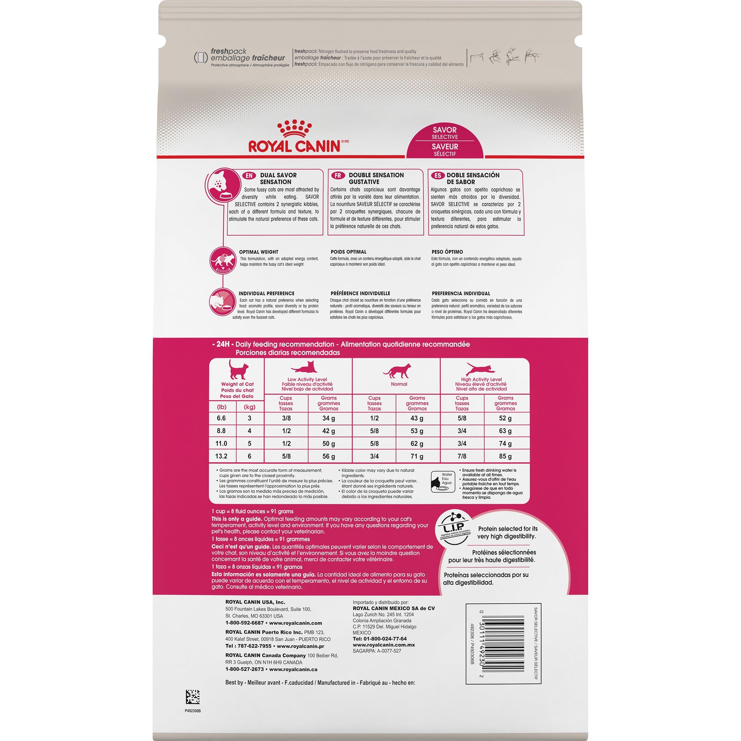 Royal Canin Savor Selective Dry Adult Cat Food - 2.72 Kg - Cat Food - Royal Canin - PetMax Canada
