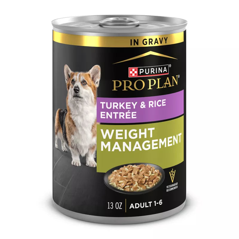 Purina Pro Plan Canned Dog Food Focus Adult Weight Management Turkey & Rice