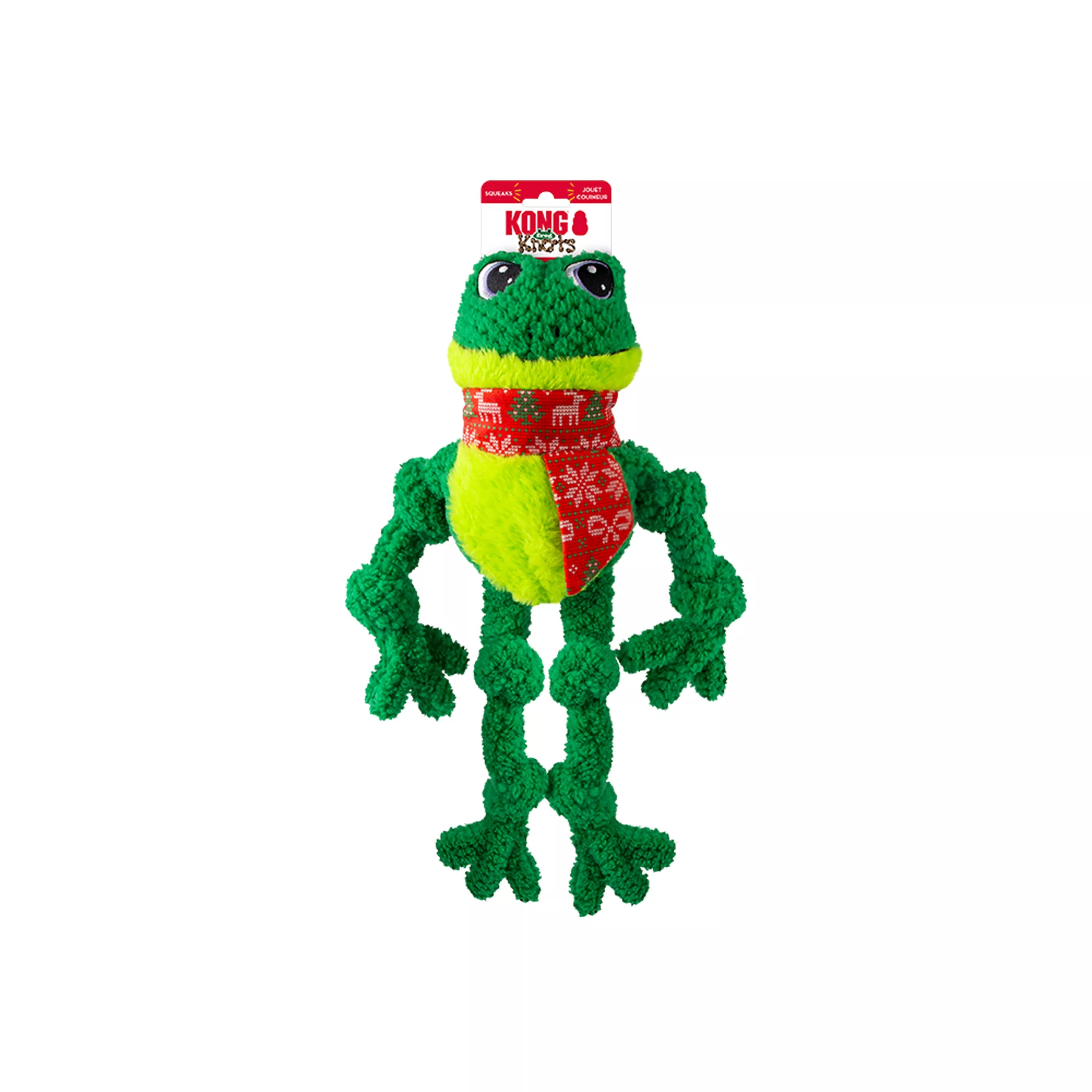 Kong Holiday Knots Frog Dog Toy