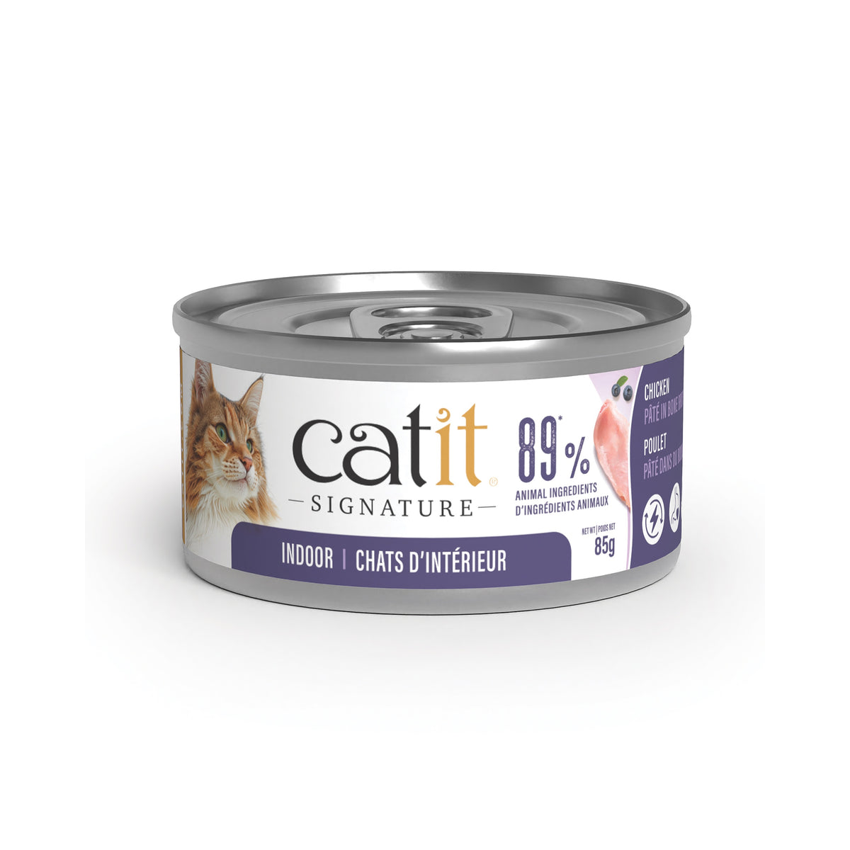 Catit Signature Indoor Chicken Pâté in Bone Broth Wet Cat Food - Canned Cat Food - Catit - PetMax Canada