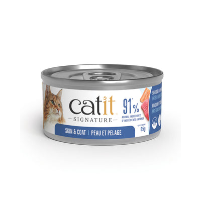 Catit Signature Skin & Coat Seafood & Chicken Pâté in Bone Broth Wet Cat Food - Canned Cat Food - Catit - PetMax Canada