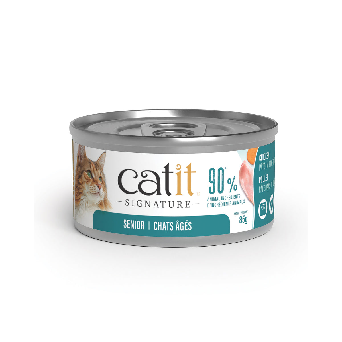 Catit Signature Senior Chicken Pâté in Bone Broth Wet Cat Food - Canned Cat Food - Catit - PetMax Canada
