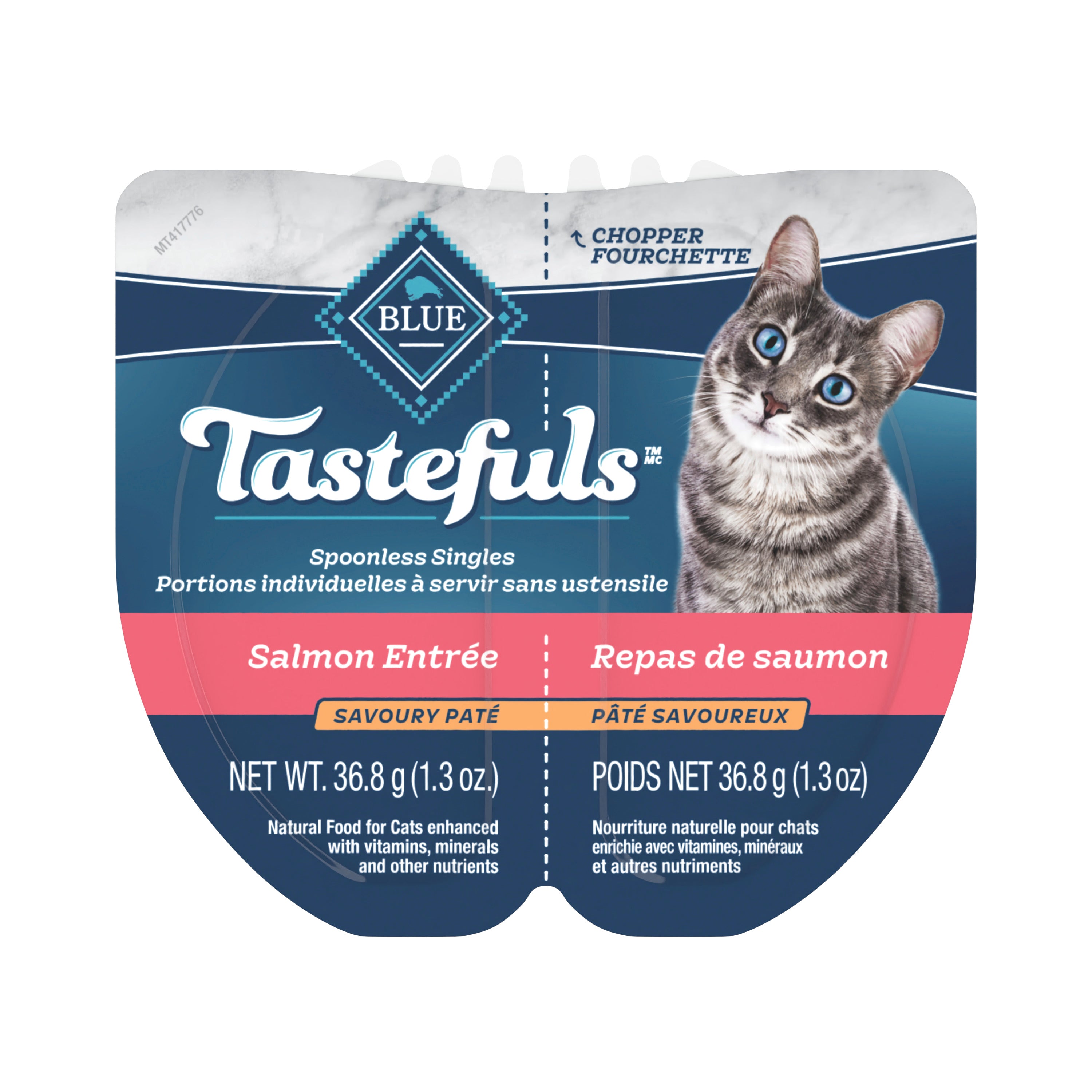 Blue Buffalo Tastefuls Spoonless Singles Adult Salmon Entree Pate - Canned Cat Food - Blue Buffalo - PetMax Canada