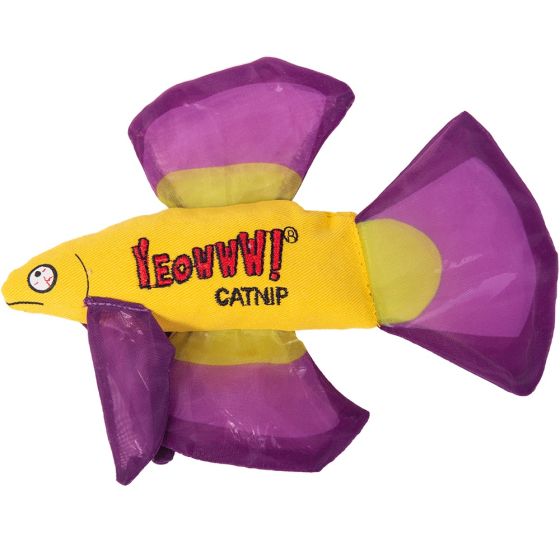 Yeowww Purple Betta Fish Catnip Toy