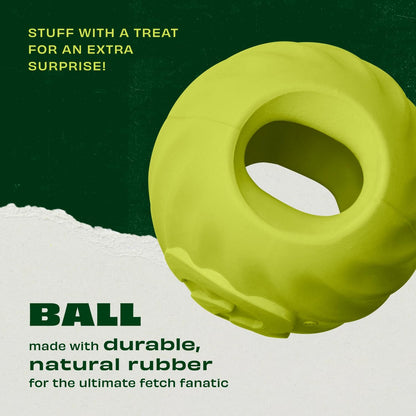 Benebone Natural Rubber Ball Dog Toy