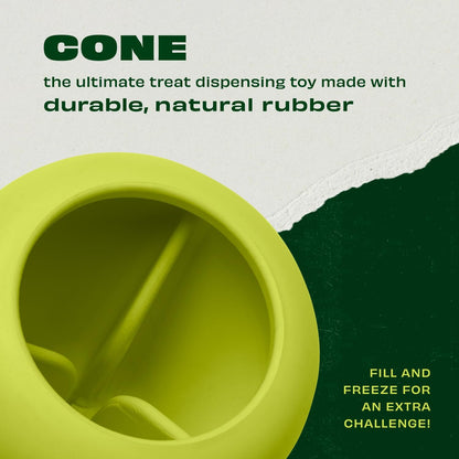 Benebone Natural Rubber Cone Dog Toys