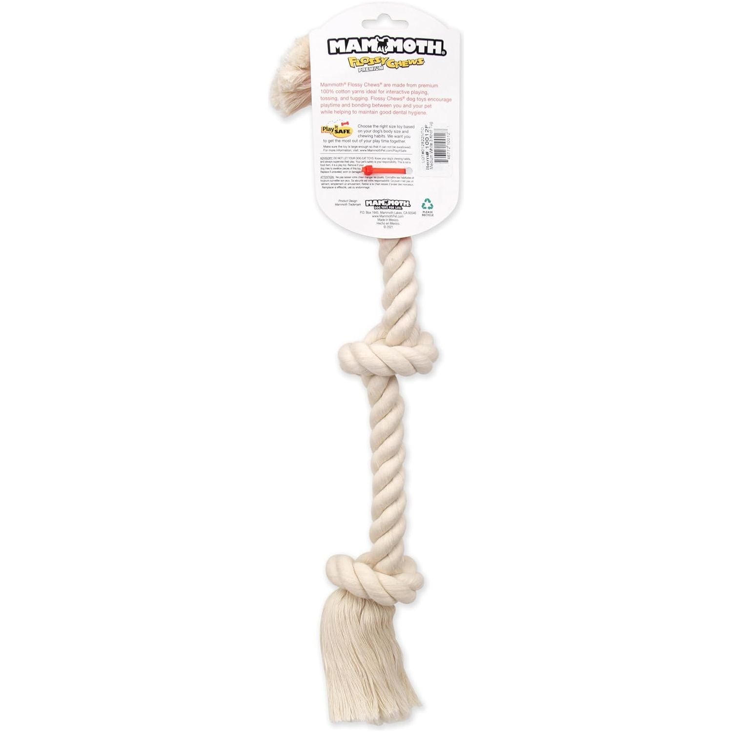 Corde Os Flossy Blanc 3 Noeuds Os