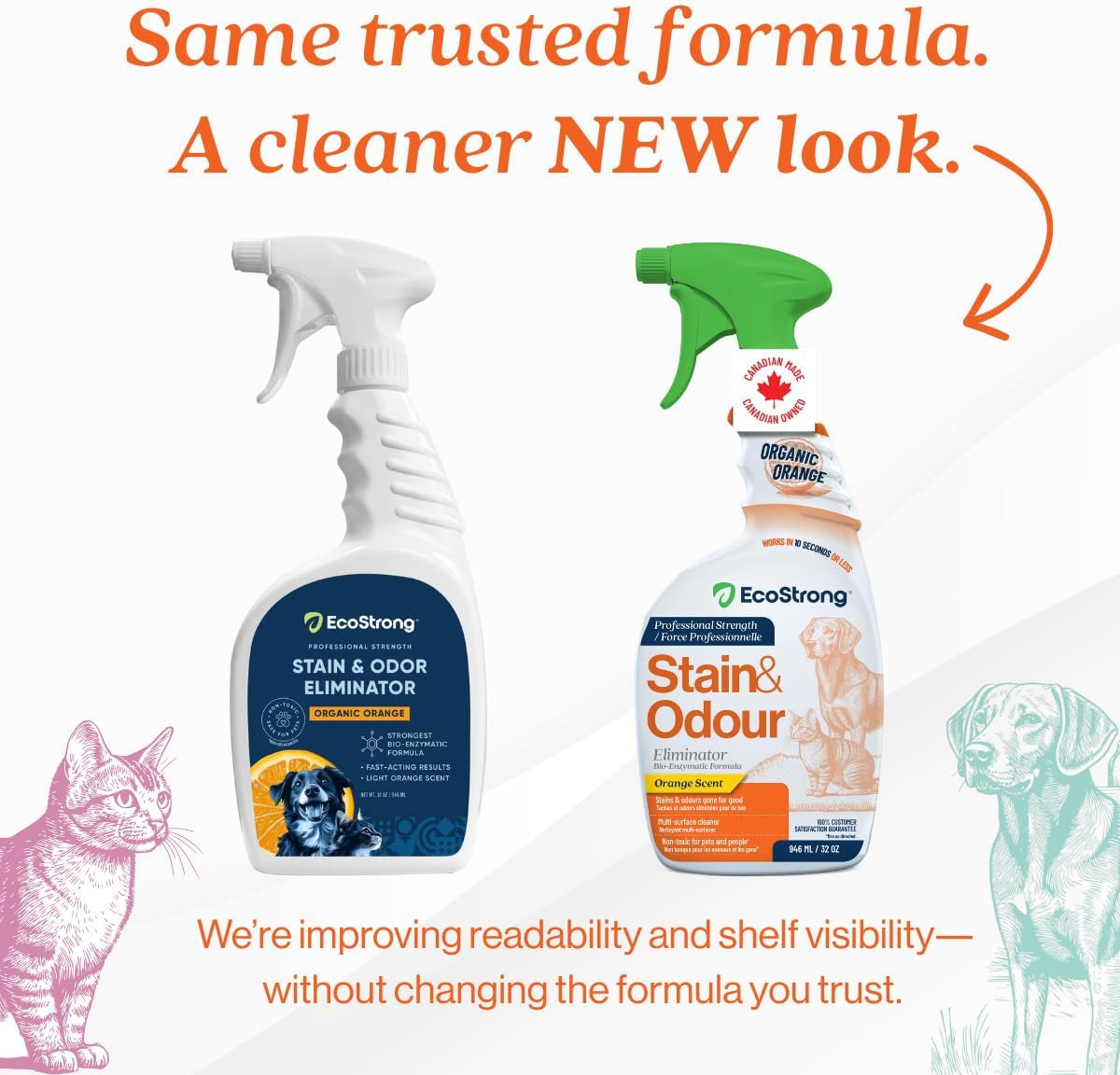 Eco Strong Organic Orange Stain & Odor Sprayer