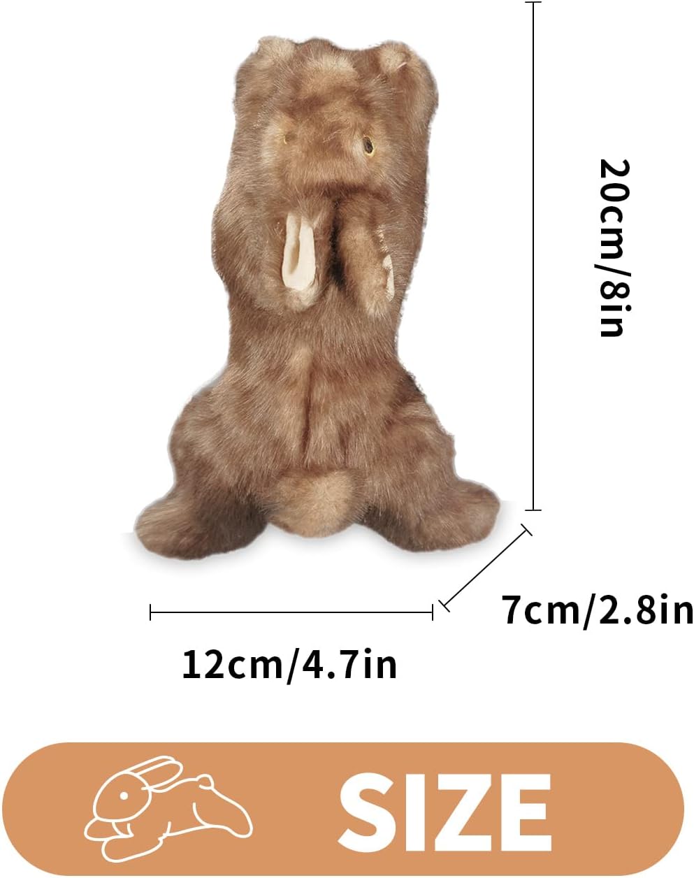 All for Paws Classic Brown Rabbit Dog Toy