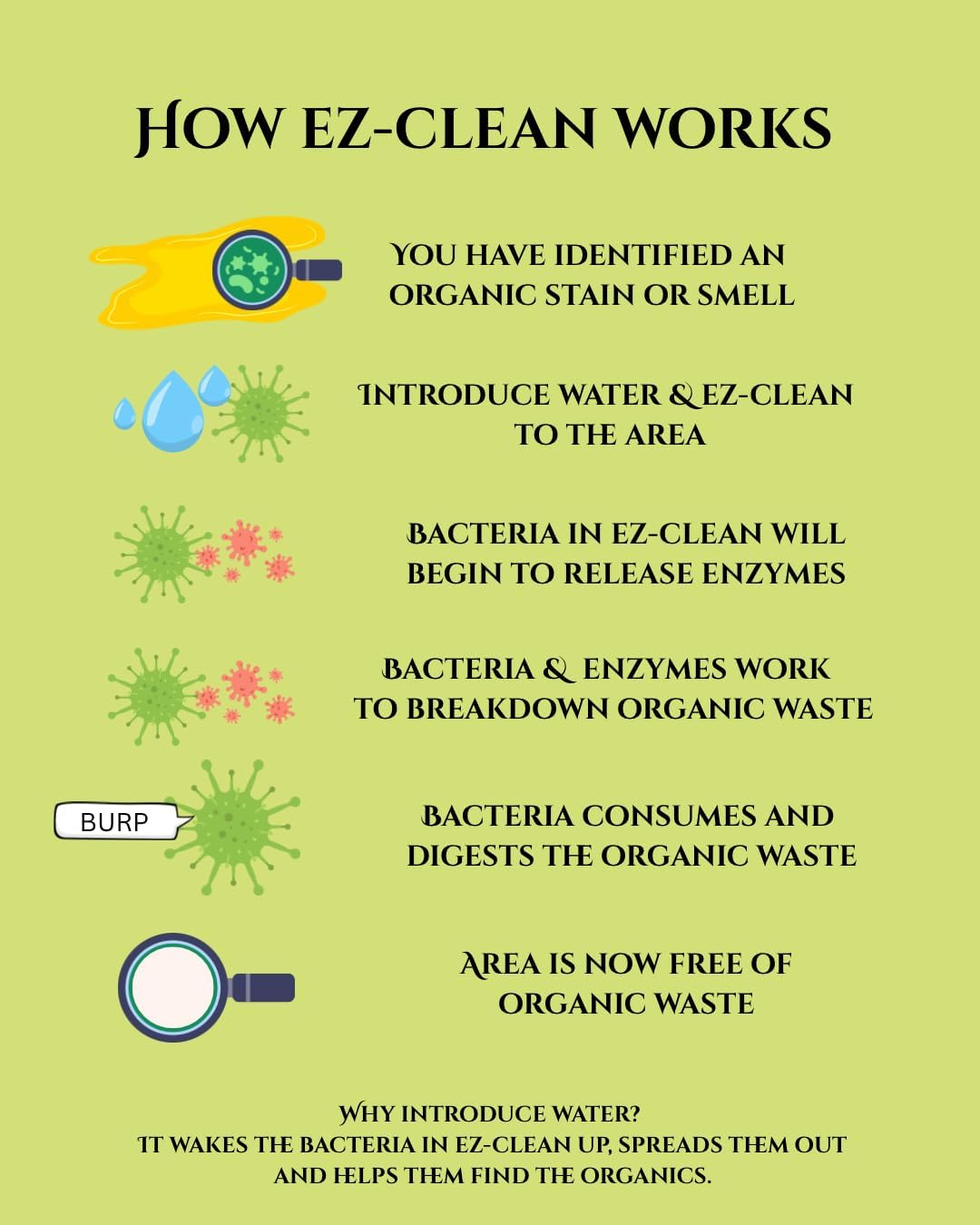 Ez-Clean Odour & Stain Remover Fragrance Free