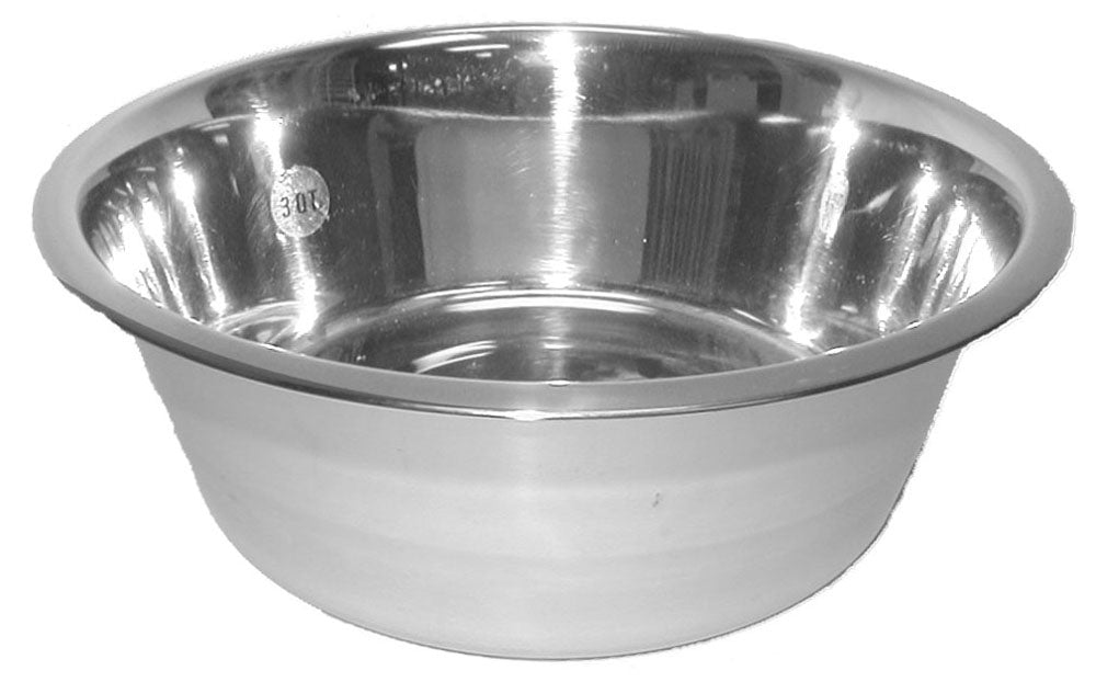 Stainless Steel Dog Dish - 2.84 L - Stainless Steel - Burgham - PetMax Canada