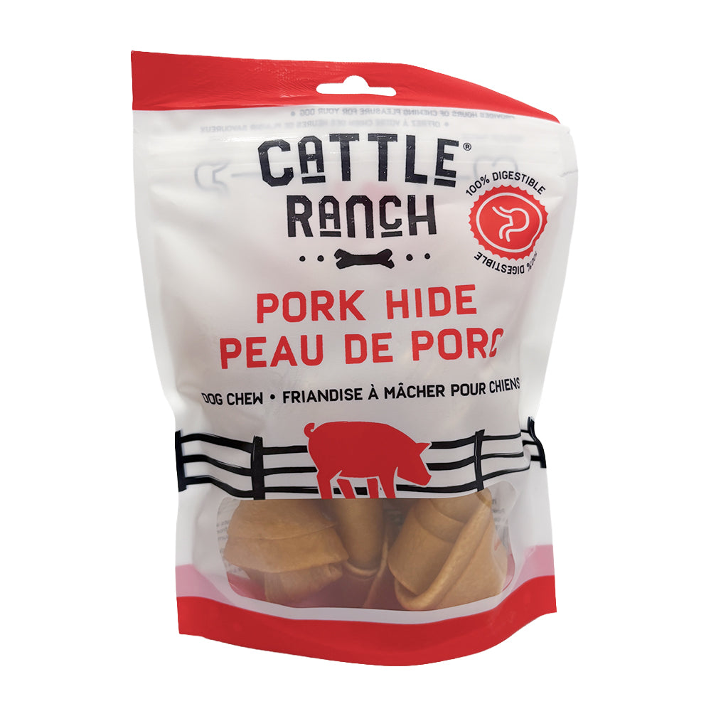 Burgham Cattle Ranch Porkhide Bone Dog Chews - Dog Chews - Cattle Ranch - PetMax Canada