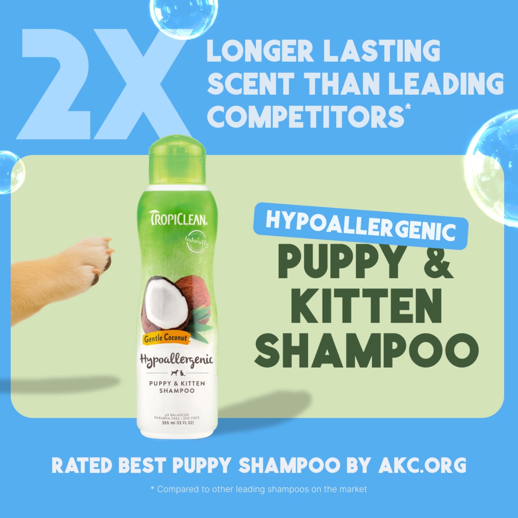 Tropiclean Shampoing Doux Noix de Coco