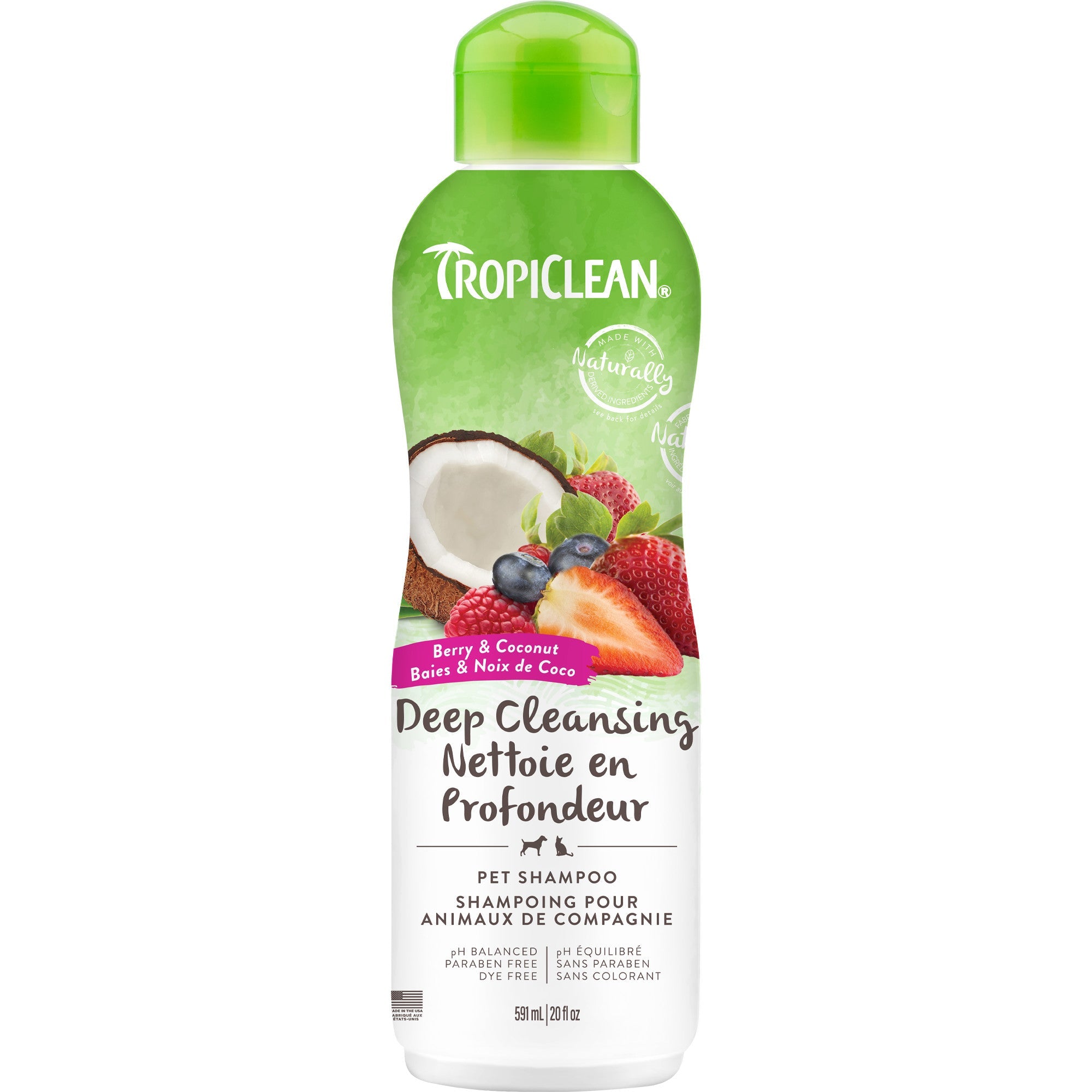 Tropiclean Berry Clean Shampooing nettoyant en profondeur